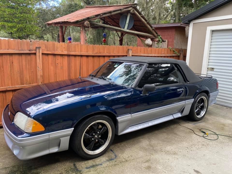 Classic Ford Mustang GT convertible after detailing