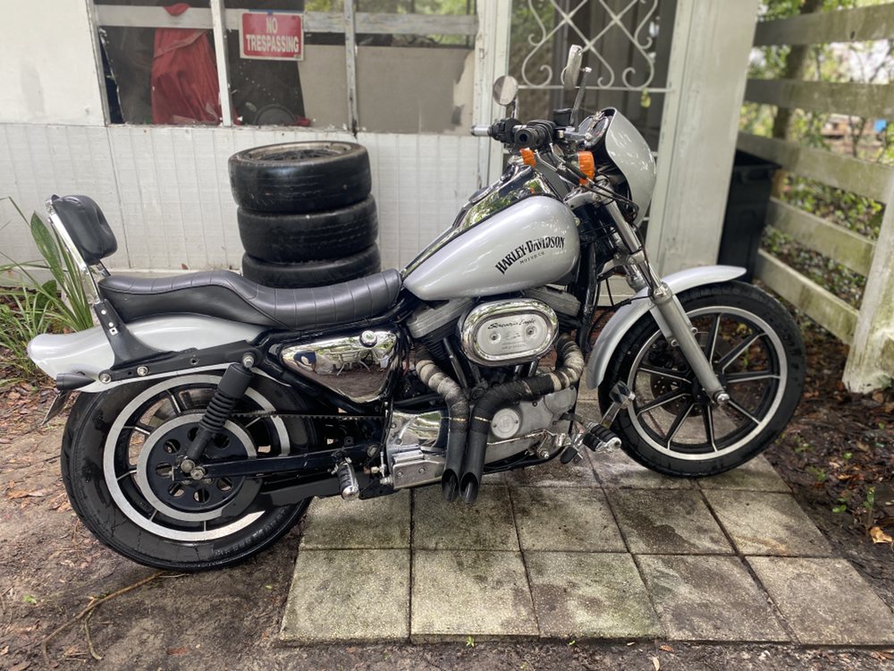 Harley-Davidson motorcycle with polished chrome after detailing